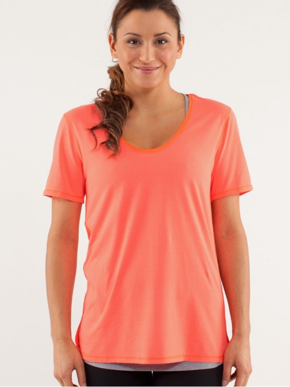 Lululemon Not So Basic Gym Tee- Light Flare